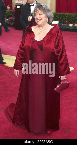 Actress Kathy Bates arrives for the 75th annual Academy Awards Sunday