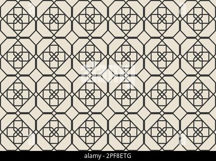 Brown Pastel Mosaic Tiles Design Art for Backgrounds. Seamless Pattern. Mosaic. Geometry. Vector Illustration Graphic Design. Stock Vector