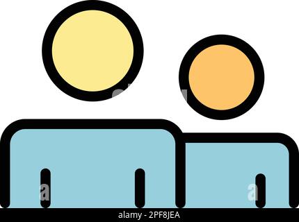 Expert crew icon. Outline Expert crew vector icon for web design isolated on white background color flat Stock Vector