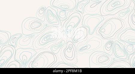 Abstract topographical map. Seamless topographic map lines, contour background. Geographic grid isolines pattern can be used for wallpaper, pattern fi Stock Vector