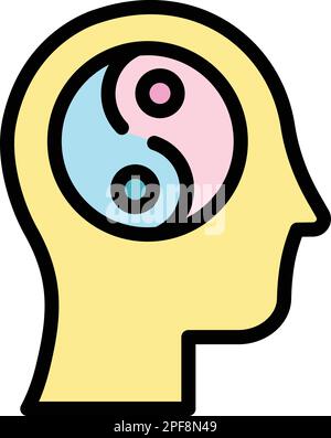 Spiritual healing icon. Outline Spiritual healing vector icon for web design isolated on white background color flat Stock Vector