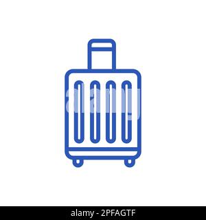 Travel bag icon, luggage vector illustration Stock Vector