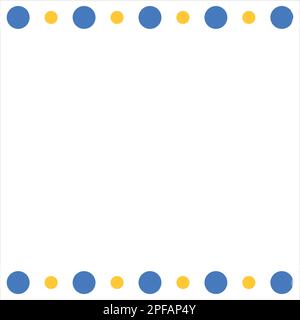 Dotted circle border Stock Vector