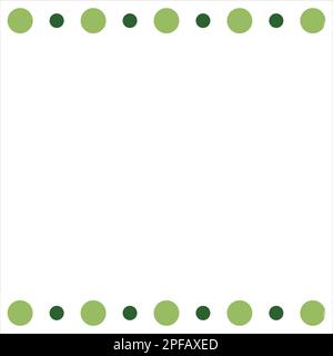 Dotted circle border Stock Vector