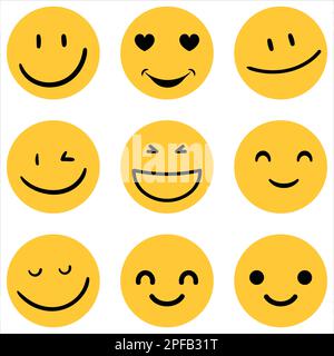 Collection of Emoji Stock Vector
