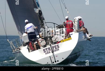 Stripes a 68 foot Santa Cruz 70 registered in Ann Arbor Mich