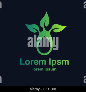 Tree plant green logo. vector illustration Stock Vector
