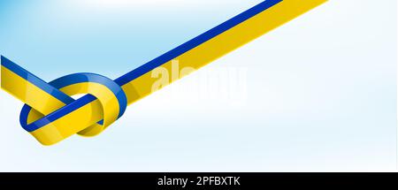 Ukraine banner  ribbon flag  vector background Stock Vector