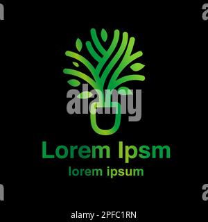 Tree plant green image logo. vector illustration Stock Vector