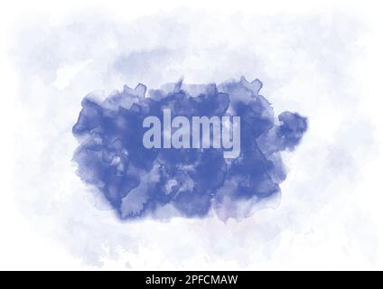 Blue watercolor for background Stock Vector