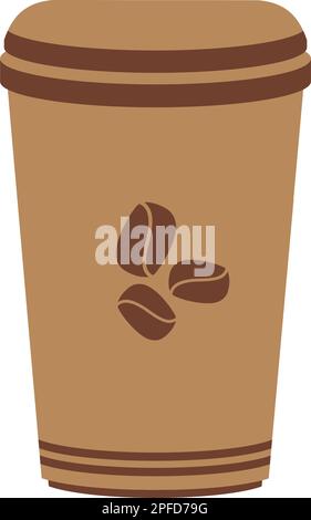 paper coffee cups. Coffee Cup Mockup. Vector Template Stock Vector