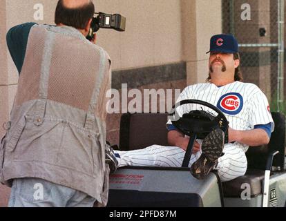 Pitcher Rod Beck of the Chicago Cubs poses for a studio portrait