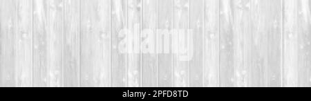 White wooden board background. Vector realistic illustration of floor, wall, table surface top view with vertical wood planks. Natural material textur Stock Vector