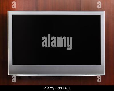 LED TV screen in the living room Stock Photo