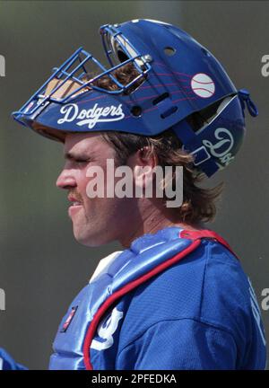 Los Angeles Dodgers Mike Piazza (31) during a game from his 1997