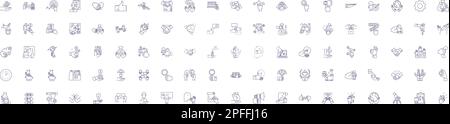 Agile management line icons signs set. Design collection of Agile, Management, Scrum, Sprint, Kanban, Planning, Practices, Iterative outline concept Stock Vector