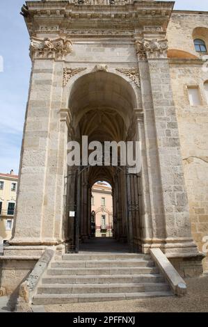 September 02, 2022 – Europe, Italy, Sardinia, Sassari, Archbishop's seat Cathedral of S. Nicola cathedral of Sassari Stock Photo