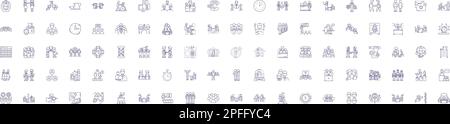 Digital assistants line icons signs set. Design collection of Virtual, Assistants, Digital, Siri, Alexa, Cortana, Bixby, Google outline concept vector Stock Vector