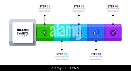 Five Steps Startup Slide Template Stock Vector Image & Art - Alamy