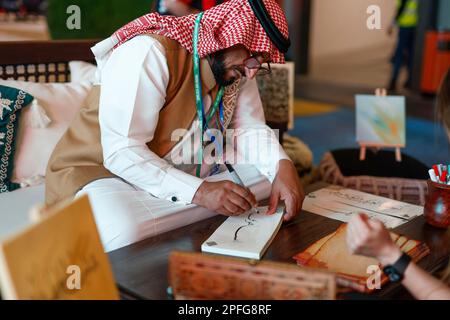 Jeddah, Saudi Arabia. 16th Mar, 2023. Paddock atmosphere during the Formula 1 STC Saudi Arabian Grand Prix 2023, 2nd round of the 2023 Formula One World Championship from March 17 to 19, 2023 on the Jeddah Corniche Circuit, in Jeddah, Saudi Arabia - Photo DPPI Credit: DPPI Media/Alamy Live News Stock Photo