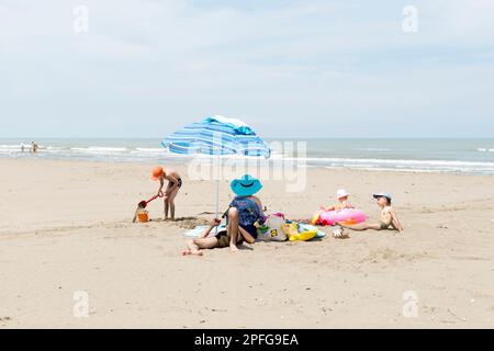 Albania, Balkan Peninsula, Divjake, Beach Stock Photo