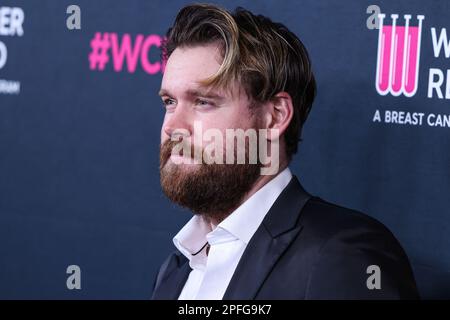 BEVERLY HILLS, LOS ANGELES, CALIFORNIA, USA - MARCH 16: American actor and musician Chord Overstreet arrives at The Women's Cancer Research Fund's An Unforgettable Evening Benefit Gala 2023 held at the Beverly Wilshire, A Four Seasons Hotel on March 16, 2023 in Beverly Hills, Los Angeles, California, United States. (Photo by Xavier Collin/Image Press Agency) Stock Photo