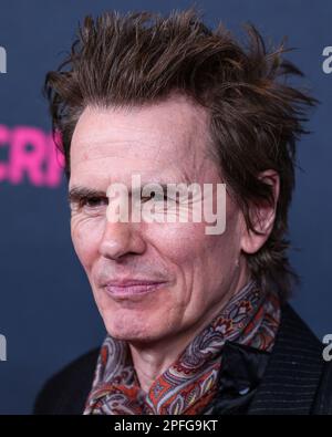 BEVERLY HILLS, LOS ANGELES, CALIFORNIA, USA - MARCH 16: British musician John Taylor of English rock band Duran Duran arrives at The Women's Cancer Research Fund's An Unforgettable Evening Benefit Gala 2023 held at the Beverly Wilshire, A Four Seasons Hotel on March 16, 2023 in Beverly Hills, Los Angeles, California, United States. (Photo by Xavier Collin/Image Press Agency) Stock Photo