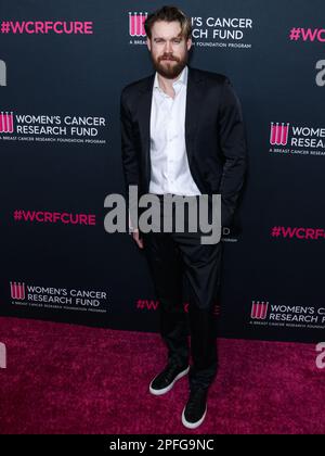 BEVERLY HILLS, LOS ANGELES, CALIFORNIA, USA - MARCH 16: American actor and musician Chord Overstreet arrives at The Women's Cancer Research Fund's An Unforgettable Evening Benefit Gala 2023 held at the Beverly Wilshire, A Four Seasons Hotel on March 16, 2023 in Beverly Hills, Los Angeles, California, United States. (Photo by Xavier Collin/Image Press Agency) Stock Photo