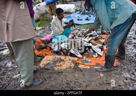 Traditional market, Adaba, Bale plateau, Ethiopia Stock Photo