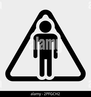 Prohibit People Allowed,Do Not Enter,No Man Entry Sign Isolate On White Background,Vector Illustration Stock Vector