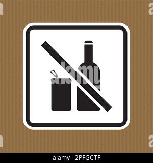 No alcohol sign, No Drinking alcohol Stock Vector