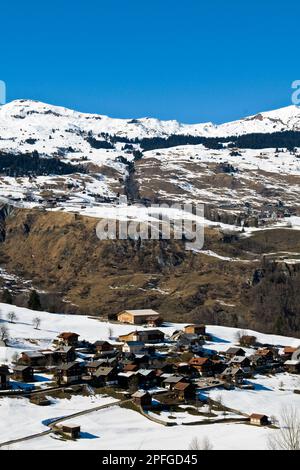 Switzerland, Canton Grisons, surrounding of Vals Stock Photo