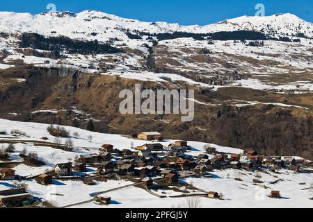 Switzerland, Canton Grisons, surrounding of Vals Stock Photo