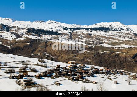 Switzerland, Canton Grisons, surrounding of Vals Stock Photo