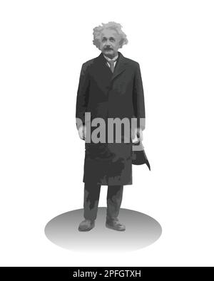 Albert Einstein Theoretical physicist Vector Illustration image Stock Vector