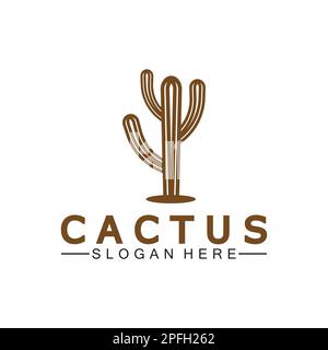 Cactus Logo Template Design Vector, Design Concept, Creative Symbol, Icon Stock Vector