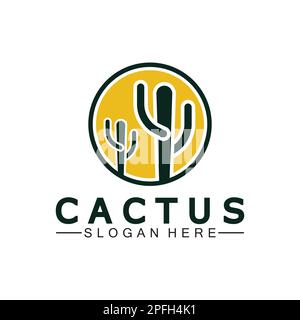 Cactus Logo Template Design Vector, Design Concept, Creative Symbol, Icon Stock Vector