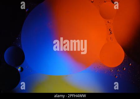 Oil in the water in abstract colour Stock Photo