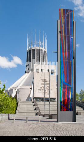 Metropolitan Cathedral Of Christ The King, Liverpool. Stock Photo