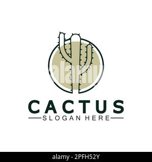 Cactus Logo Template Design Vector, Design Concept, Creative Symbol, Icon Stock Vector