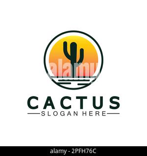 Cactus Logo Template Design Vector, Design Concept, Creative Symbol, Icon Stock Vector
