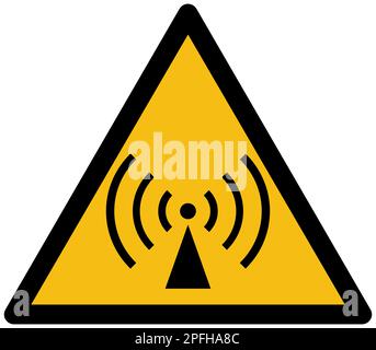 ISO 7010 Non-ionizing radiation sign Stock Photo