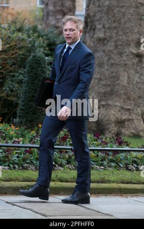 London, UK. 15th Mar, 2023. Grant Shapps, UK Secretary of State for Energy Security arrives for a government cabinet meeting at Downing Street. (Credit Image: © Fred Duval/SOPA Images via ZUMA Press Wire) EDITORIAL USAGE ONLY! Not for Commercial USAGE! Stock Photo