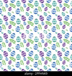 Colorful easter seamless pattern. Easter seamless pattern. Easter pattern. Happy easter. Colorful seamless pattern Stock Vector