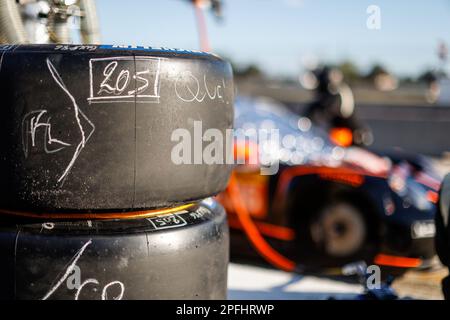 tyres, pneus during the 1000 Miles of Sebring 2023, 1st round of the 2023 FIA World Endurance Championship, from March 15 to 17, 2023 on the Sebring International Raceway in Sebring, Florida, USA - Photo Frédéric Le Floc'h / DPPI Stock Photo