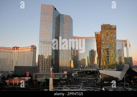 Las Vegas, Nevada, USA 13 December  2017.  Morning view of Las Vegas in Nevada.      (Photo.Francis Dean/Dean Pictures) Stock Photo