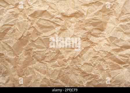 Texture of crumpled baking paper. Background from old retro paper Stock Photo