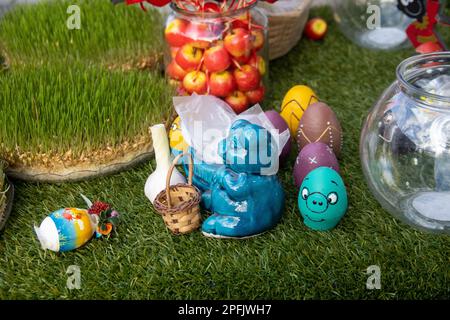 London, UK - 17 March 2023: As the Persian New Year—Nowruz—approaches, the Iranian-British community is eagerly preparing for the festivities, set to take place at the precise moment of the Spring Equinox. This year, the celebrations will occur on Monday, 20th March. Credit: Sinai Noor/Alamy Live News Stock Photo