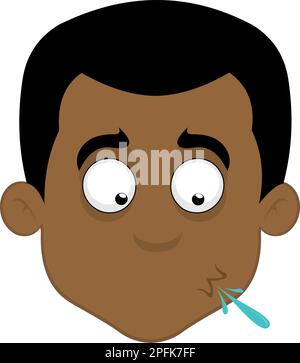 A man is spitting coronavirus germs on road for Vector for education people  for hygiene with do not spit warning board Stock Vector Image & Art - Alamy