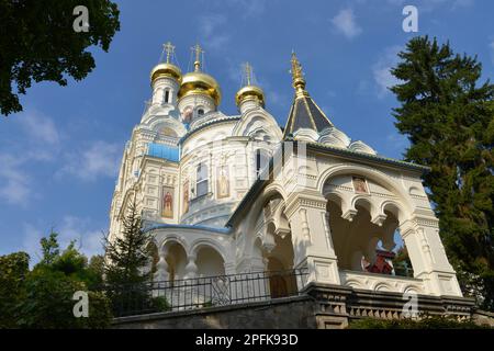 Russian Orthodox Church of St. Peter and Paul, King George, Karlovy Vary, Czech Republic Stock Photo